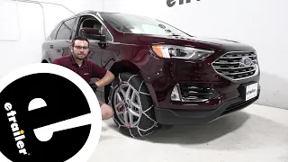 etrailer | Konig Self-Tensioning Snow Tire Chains Installation - 2021 Ford Edge