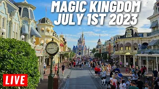 🔴 LIVE: Magic Kingdom Saturday Morning for rides, shows and the parade 7/1/23