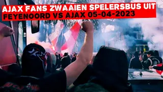 Feyenoord vs Ajax | AJAX FANS WITH PYRO BEFORE THE MATCH |