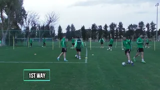 Football Technical specific footwork + reaction sprint