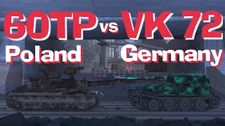 WOT Blitz Face Off || 60TP vs VK 72.01