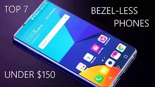 Top 7 Best BUDGET Bezel less Smartphones Under $150 HD