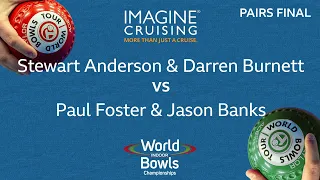 World Indoor Bowls Championship 2024 - PAIRS FINAL - S. Anderson & D. Burnett vs P. Foster & J. B…