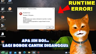 Cara Mengatasi Error Microsoft Visual C++ Runtime Library