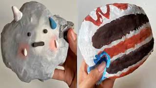 Plaster Clay Cracking & Slime ASMR Video #678