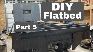 Building A Custom Steel Flatbed For My Kenworth T800 (DIY Flatbed Part 5)