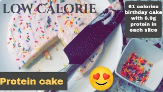 ANABOLIC BIRTHDAY CAKE (ONLY 61 Calories) DELICIOUS AND MOIST! Entire cake 488 CALORIES!😱Low Calorie