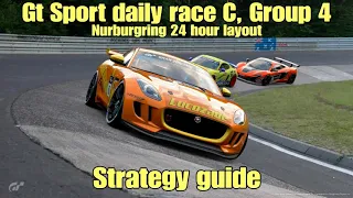 Gt Sport daily race C strategy guide.....Group 4.....Nurburgring 24 hour layout