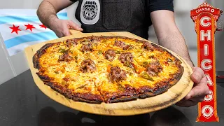The MOST Chicago Pizza EVER?!  | Tavern Style Pizza ft. @nachosandlager