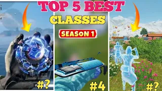 TOP 5 CLASSES IN SEASON 1 BATTLE ROYALE |COD MOBILE 2023 | best class in codm | tips and tricks codm