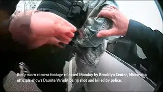 Body camera video shows officer shoot Daunte Wright