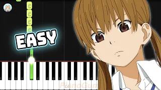 Tonari no Kaibutsu-kun OP - "Q&A Recital!" - EASY Piano Tutorial & Sheet Music