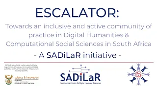 Introduction to ESCALATOR (23 June 2021)