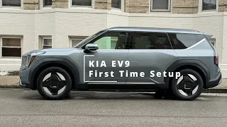 KIA EV9 Tips for New Users: Initial setup