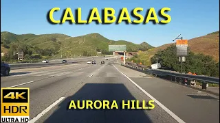 Calabasas | Aurora Hills California Neighborhood Tour 4K 60fps