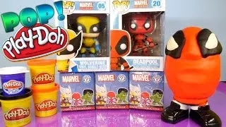 Play Doh Marvel Mystery Minis Funko Pop Wolverine And Deadpool By Disney Cars Toy Club Play Dough