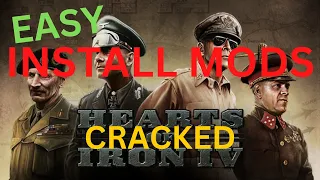 HOI4 CRACKED install mods EASY