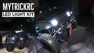 Axial SCX10.3 Light 'Em Up!  Gladiator MyTrickRC Attack LED Kit!!!