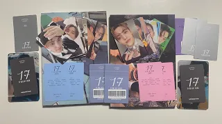 The Best Group - Seventeen 17 Is Right Here Unboxing (Reg, Weverse + Kit versions + Weverse pobs)