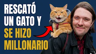 Vivía En La Calle y Se Hizo Millonario Gracias a Un Gato | La Historia James Bowen 😱📝