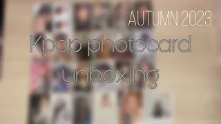 🌸Kpop unboxing / кпоп расспаковка карт / осень 2023 / kpop photocard