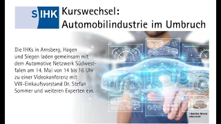 Livestream von SIHK-Videokonferenz mit Volkswagen-Vorstand