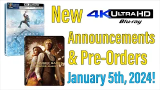 New 4K UHD Blu-ray Announcements & Pre-Orders for January 5th, 2024!