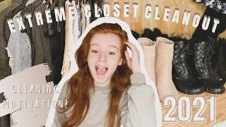 EXTREME Closet Clean Out 2021 (giving away HALF my clothes??) | Anna Pumphrey