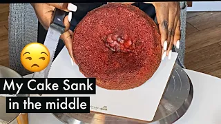 Did your Cake Sink in the Middle?! Watch how to Fix it fast /No wastage