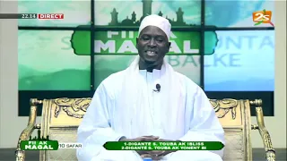 🛑#2STVLIVE SERIGNE AHMADOU MBACKE DANS FII AK MAGAL DU 28 SEPTEMBRE AVEC PAPE SIDY ET THIEDO MOURIDE