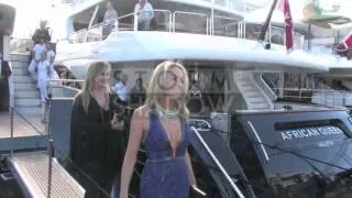 Astonishing Sharon Stone out the boat on the red carpet at the Cannes Film Festival