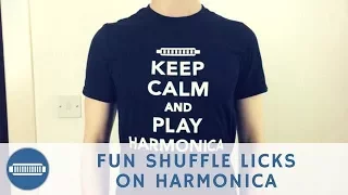 6 Fun Blues Harmonica Shuffle Licks on C harmonica