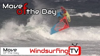 Move of the day - One handed onshore Goiter - Windsurfing TV