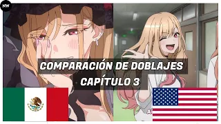 My Dress Up Darling Capítulo 3 Doblaje Latino vs Inglés/Comparación de Doblajes