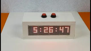 Smart Digital Clock using Arduino, MAX7219 Dot Matrix Display and RTC Module
