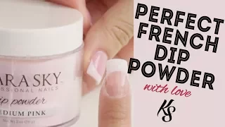 Dip Powder Nails: Perfect French Tip with Tip Extentsion