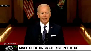 US President Biden calls on common sense gun control legislation