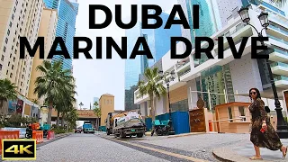Dubai Marina & JBR | Driving Tour | 4K | 2023