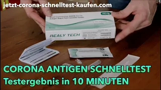 Corona ANTIGEN Schnelltest  | Dein TESTERGEBNIS in 10 Minuten  |  Anleitungsvideo