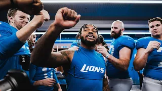 Postgame locker room celebration | Lions vs. Bears