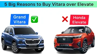 Honda Elevate VS Grand Vitara | Grand Vitara Vs Elevate Comparison