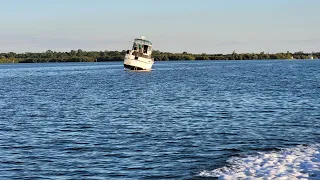 Boating Florida ICW with Jasper the crazy Min Pin, Lemon Bay and Stump Pass in the STINGRAY PT1.