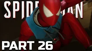 MARVEL'S SPIDER-MAN GAMEPLAY WALKTHROUGH PART 26 - SCARLET SPIDER SUIT (SPIDERMAN PS4 PRO 4K)