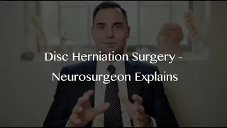 Back surgery for a lumbar disc herniation - microdiscectomy