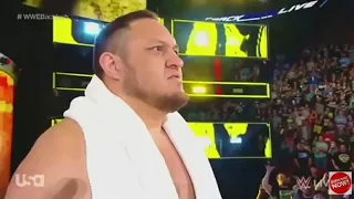 Samoa Joe Entrance to confront AJ Styles at Smackdown live