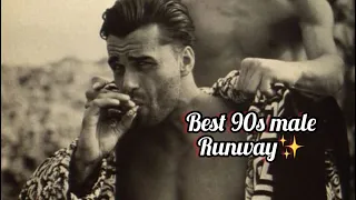 Men/Male 90’s supermodel runway collection
