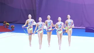 Japan TEAM - 3 Ribbons + 2 Balls, Final FIG World Cup 2024 Athens