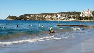 Surf School Australia - People Learning to Surf on Bondi Beach, Sydney