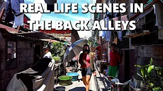 Exploring the back alleys of Caloocan, Malabon and Navotas City - Real Life Action Scenes [4K]