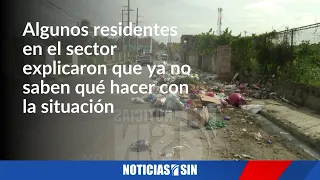 Denuncian cúmulo de basura en Santo Domingo Este